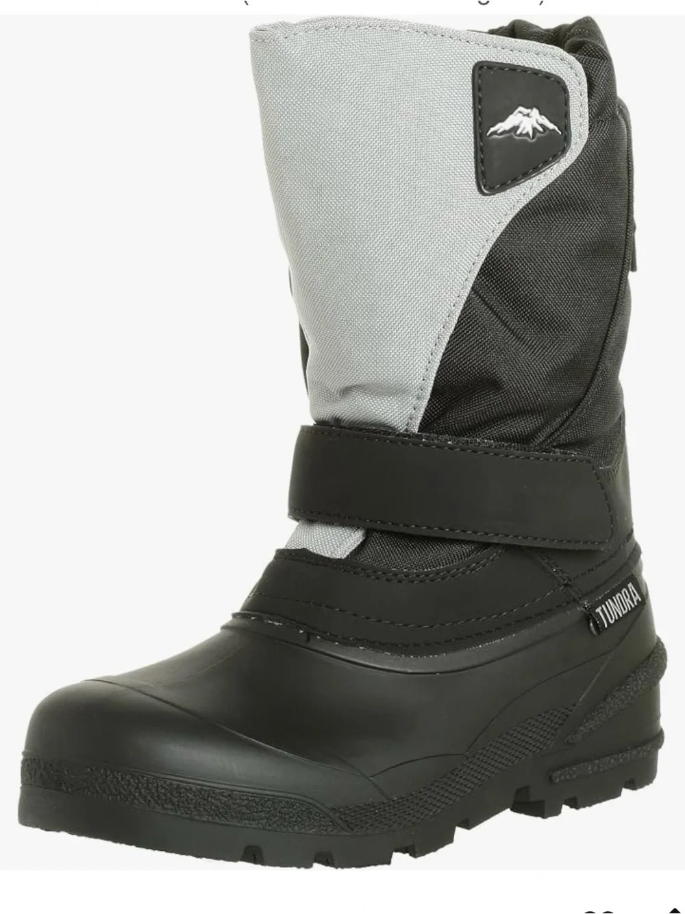 Tundra Kids Snow Boots in Gray and Black